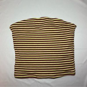 Colourful Striped Ribbed Tube Top